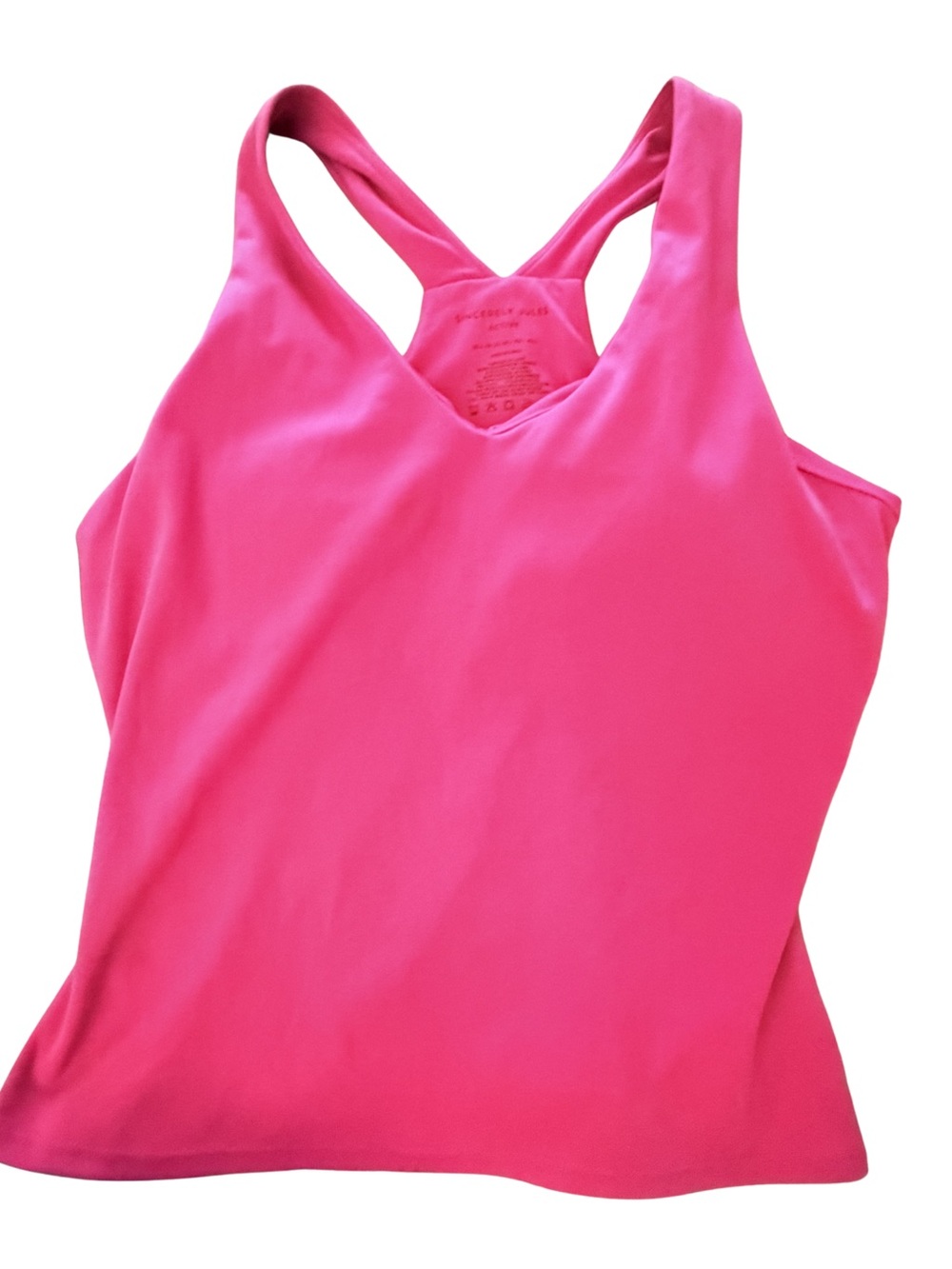 Sincerely Jules Hot Pink Active Racerback Tank